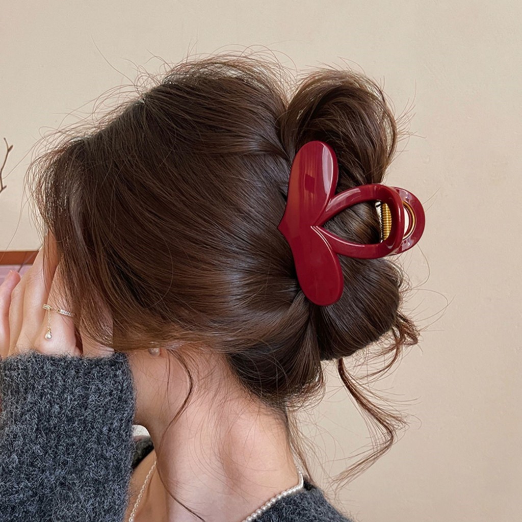 Kẹp kẹp trái tim đơn giản dành cho nữ Kẹp cá mập