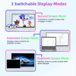 GOOJODOQ Màn hình mở rộng  Màn hình 14 / 15.6 / 16 / 18.5 inch Màn hình IPS góc rộng 1080P FHD Hình ảnh sống động Siêu mỏng & Thiết kế di động — ảnh 4