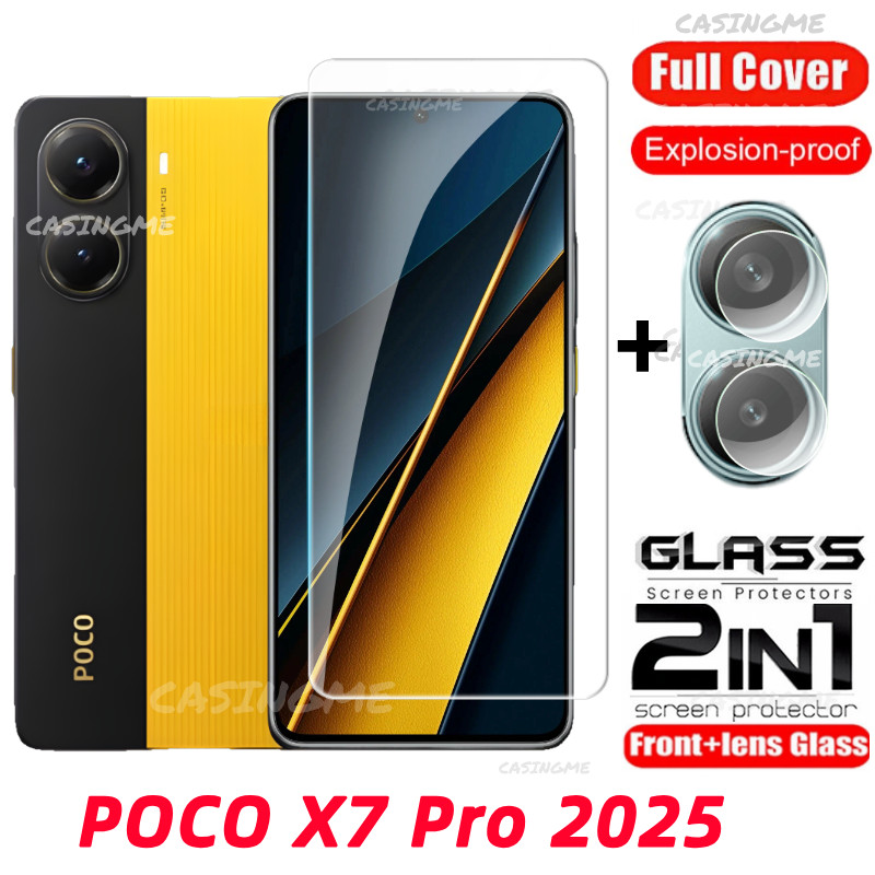 POCO X8 Pro 20256 kính cường lực full cover cho POCO X8 Pro 5G X7 Pro Poco X7 Pro 7X Pro X 7 Pro 4G 5G 2025 - bảo vệ màn hình trước/sau và camera