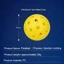 3 Quả Bóng Pickleball, 40 Lỗ 74 Mm Pickleballs, Cao Cấp Với Xô Nhựa Tầm Nhìn Cao & Bounc Pickleball Phụ Kiện Ngoài Trời