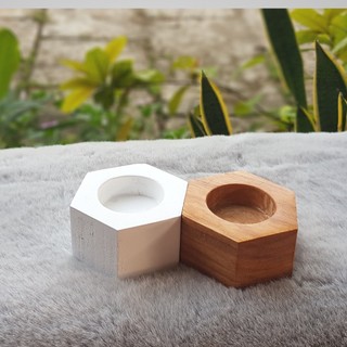 Đế nến gỗ HANDMADE decor để bàn | NẾN tealight I Trang trí homestay