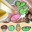 Kẹp lưu trữ Acrylic rau củ - Thư mục đóng gói tập tin Ins - Kẹp sổ tay hai mặt - Dụng cụ sắp xếp giấy kiểm tra hạt đậu - Đồ dùng văn phòng trường học - Văn phòng phẩm dành cho học sinh