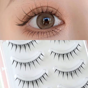 IOIIK 5 cặp-- Dây đeo trong suốt Ghép lông mi mềm mại thoải mái Không gây kích ứng Lông mi để hẹn hò Lựa chọn đám cưới