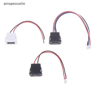 Airspecutin USB 2.0 Nữ Jack Nguồn USB2.0 Cổng Sạc Cổng Kết Nối Có Cáp USB Sạc Ổ Cắm Với PH2.0 EN