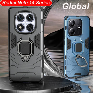 Vỏ Redmi Note 14 Pro + 5G Cho Xiaomi Redmi Note 14 Pro Plus + Note14 Note14Pro 4G 5G 2025 Vỏ Điện Thoại Chống Sốc 3D Armor Thời Trang Ốp Lưng Cứng Giá Đỡ Stent Ốp Lưng