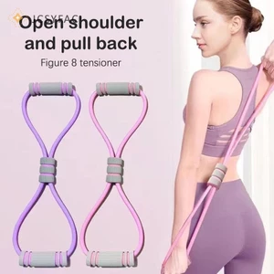 JCSYFAC Độ bền kéo 8 hình, Làm đẹp lưng, Yoga, Mở rộng ngực, Dây căng, Sức khỏe lưng nữ, Dây 8 hình mới