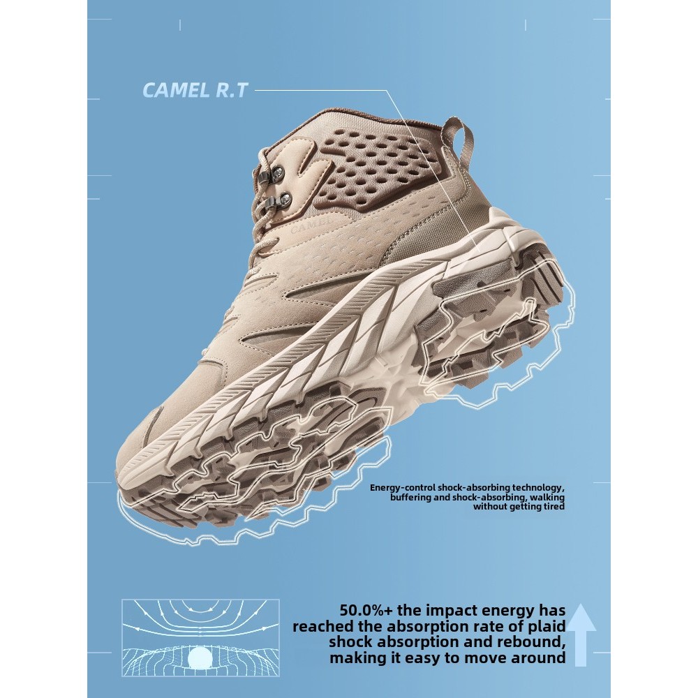 Ảnh Camel CROWN Nam Nữ Chống Trơn Trượt Chống Mài Mòn Cao Cấp Đi Bộ Đường Dài Giày Chống Thấm Nước Chuyên Nghiệp 3
