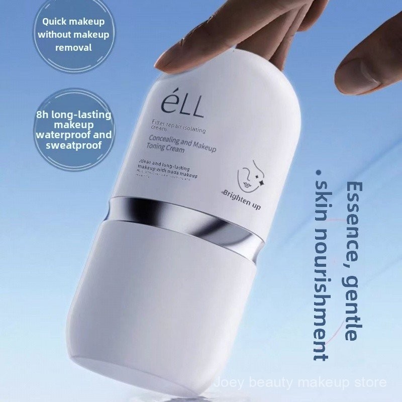 Kem che khuyết điểm Ell Natural Beauty cho phụ nữ, kem che khuyết điểm Ell cho khuôn mặt trần, kem cách ly cơ thể, làm sáng da tự nhiên cho cổ, trang điểm nude, sinh viên lười, tiệc tùng, kem che khuyết điểm cho nam giới