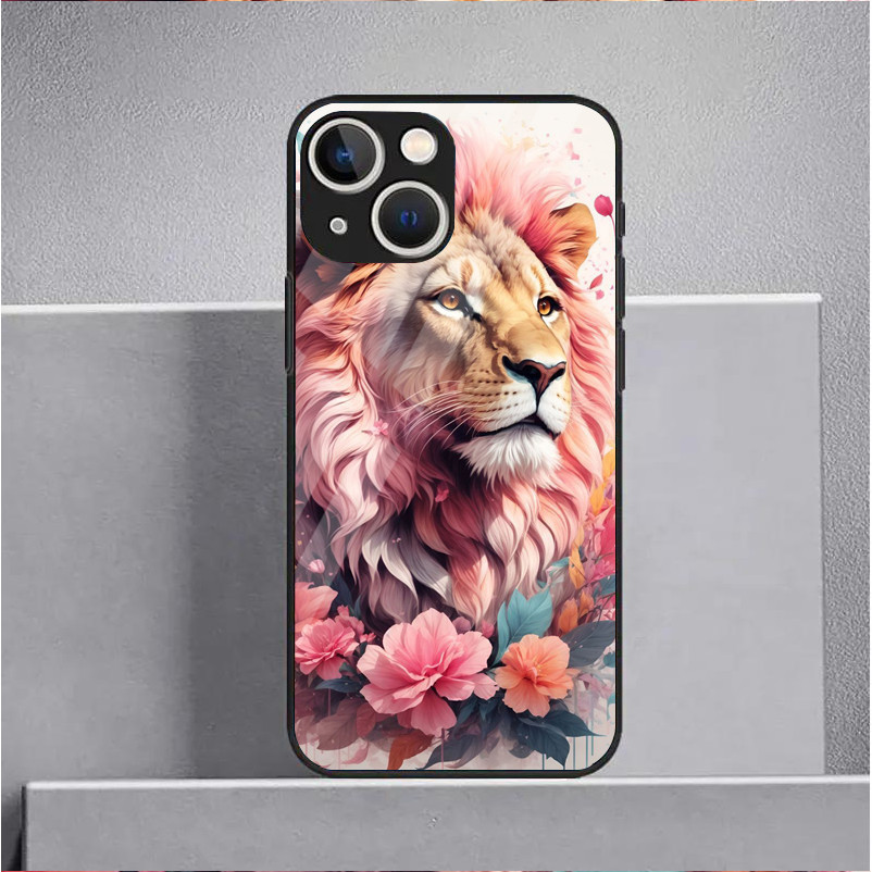 Ốp Điện Thoại Kính Cường Lực Lion 17 Cho IPhone 16 15 14 13 12 11 Pro XS Max Plus Mini X XR 8 7 6s SE2 / 3