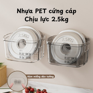 Giỏ Đựng Hành Tỏi Treo Tường Trong Suốt Có Miếng Dán, Giỏ Nhựa Dán Tường Nhà Bếp Tiện Lợi, Bền Đẹp