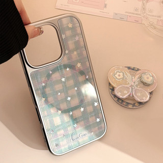 [Sheren] Vỏ điện thoại giá đỡ nơ xoay mạ vàng Thích hợp cho i17 16 15 14 13 12 11 pro max Vỏ bảo vệ chống sốc