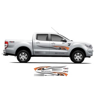 Tem dán sườn xe ô tô, xe bán tải Ranger, Raptor, wildtrack, BT50, decal trang trí xe ford, isuzu, mazda