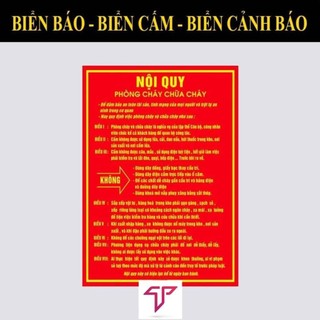 Nội Quy Phòng Cháy Chữa Cháy, bảng cấm lửa PCCC, biển báo, nội qui, tiêu lệnh bằng decal hoặc format
