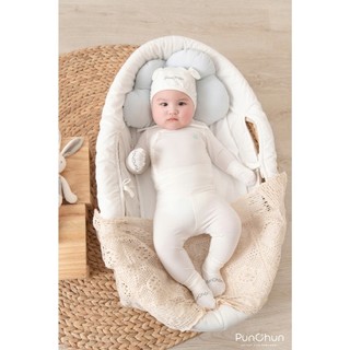 Punchun SS2025 Bộ cúc chéo Fluffy cho bé