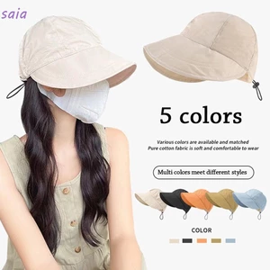 SAIA Người Cá Mũ Mùa Hè Có Thể Gập Lại Di Động Có Thể Điều Chỉnh Mũ Đi Biển