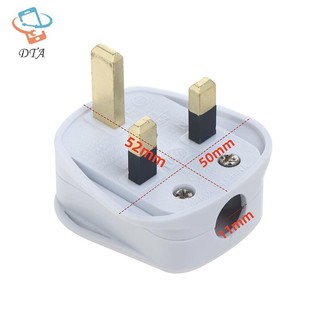 [DTA] Anh Cắm Điện Có Thể Tháo Rời Loại G Trắng Đen 3 Pin UK Main Plug 13A Thiết Bị Lắp Ráp Dây Nguồn Cầu Chì Đầu Nối Dây VN