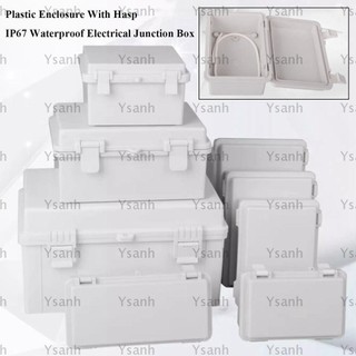 Hộp nối điện YSANH, Vỏ có công tắc kín ngoài trời màu trắng có chốt, Hộp phân phối IP67 bằng nhựa chống nước