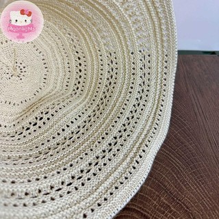 Moonlights Mùa Hè Mới Rỗng Dệt Kim Chống Nắng Và Che Nắng Mũ Dành Cho Nữ Giải Trí Đa Năng Nhỏ Tươi Thời Trang Mũ Nồi EN