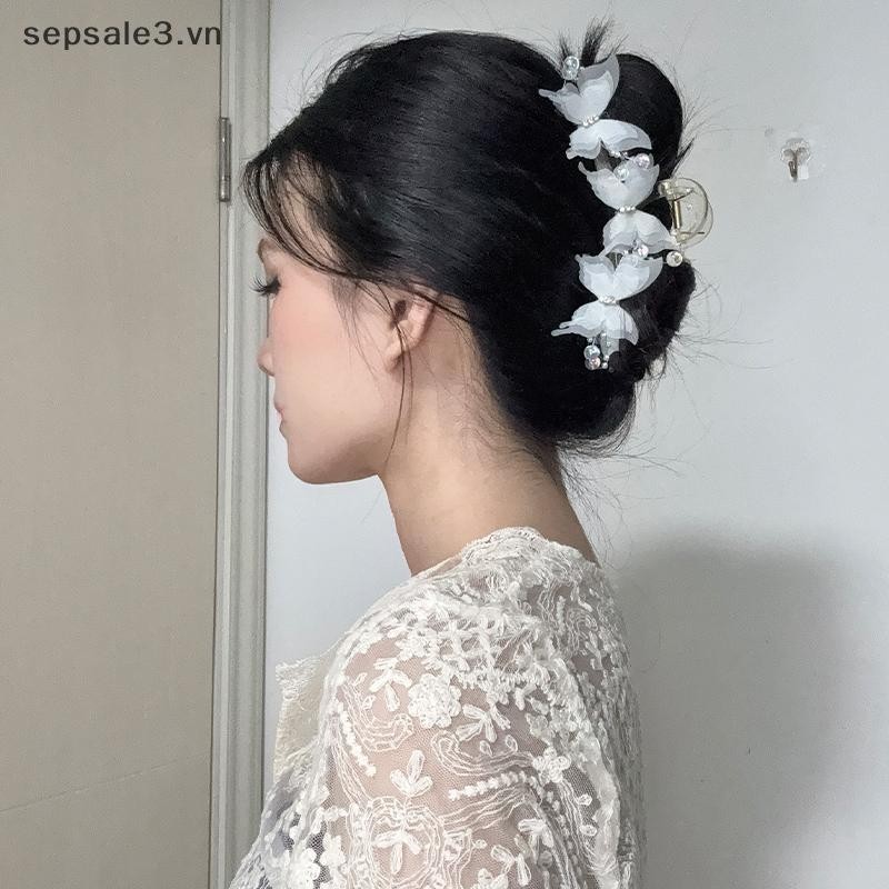 # VN # Kẹp hạt ngọt ngào Mặt sau kẹp tóc Mũ đội đầu lớn cổ tích.
