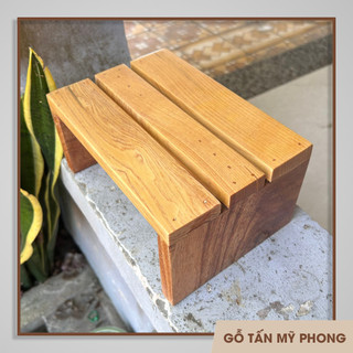 Ghế đẩu ngồi xổm cao 10cm | Ghế gỗ để chân văn phòng | Kệ kê đồ bằng gỗ tự nhiên | Kệ gỗ tự nhiên