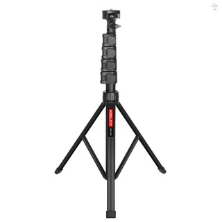Hilivn) Đế ba chân Mini KINGJOY MC1192 Đế ba chân máy tính để bàn 8kg / 17,6lbs Khả năng chịu tải 5 cấp độ Có thể điều chỉnh chiều cao với Kẹp điện thoại đầu bi đa chức năng 1 / 4in cho