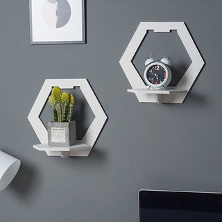 Kệ trang trí dán tường Buna chống nước, kệ decor nhà phòng khách, phòng ngủ nhiều hình dạng