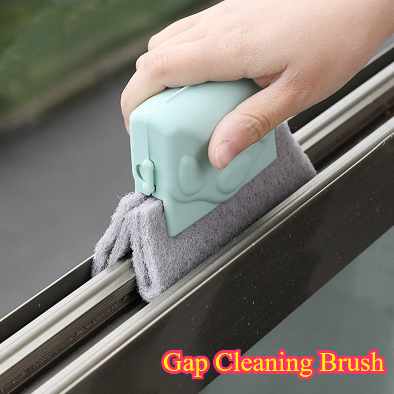 Bàn chải làm sạch rãnh khe hở cửa sổ sạch khe hở góc chết Bàn chải khoảng cách