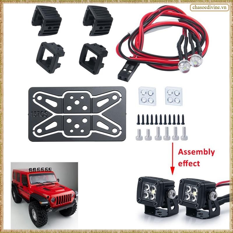 [K O G X] Đèn LED Đèn Pha Sáng Đèn Pha Cho Xe Bánh Xích RC 1 / 10 TRX4 Axial SCX10 90046 Wraith RR10 VS4-10 Redcat Gen8