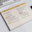 GILL 20 Tờ / Sách B5 Notebook, Notepad B5 có thể xé được, Giấy dán pháp lý ngang đơn giản Văn phòng trường học