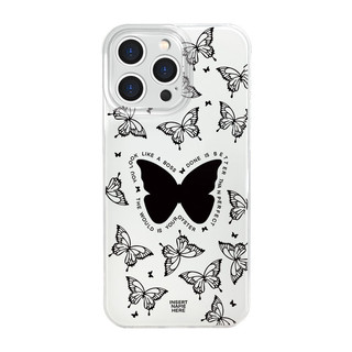 Glossy imd Beautiful Life Butterfly Illustration Casing Cho iPhone 16 15 14 13 12 11 Pro Max XR X XS