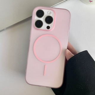 Siêu Mỏng Thân Thiện Với Da Cảm Thấy Mờ Từ Tính Vòng Hút Điện Thoại Cho IPhone 16 15 14 13 12 Pro Max Plus Chống Rơi Vỏ Đá Cát Mặt Sau