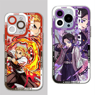 Ốp Điện Thoại Demon Slayer Tanjiro Cho IPhone 16 Pro Max 15 Plus 16E XR Vỏ Trong Suốt Bảo Vệ Toàn Diện Vintage Chống Rơi Sang Trọng Cản 3D Mềm INS Chống Va Đập