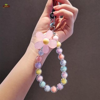 Di Động Macaron Màu Hạt Dây Giữa Hạt Điện Thoại Di Động Dây Cho Túi Phụ Kiện Điện Thoại Quyến Rũ