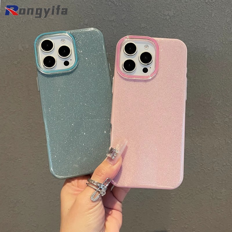 Vỏ Lấp Lánh Màu Kẹo Cho Redmi 14C 14R 13C 13R Note 14 14S 13 Pro Plus 10A 9 9C A5 A4 A3 Pro A3X A2 A1 Plus + 5G 4G Vỏ Điện Thoại Dễ Thương Sang Trọng Sáng Bóng Chống Rơi Cứng IMD Bao da