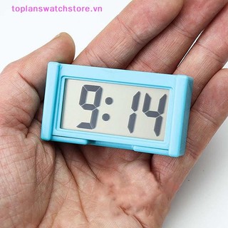 Toplanswatchstore Bảng điều khiển ô tô Đồng hồ kỹ thuật số Xe tự dính có màn hình hiển thị ngày thời gian LCD VN