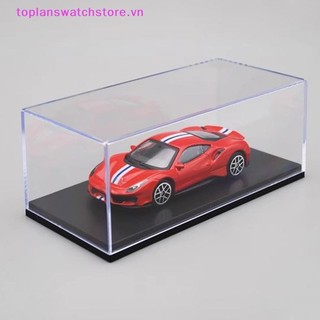 Toplanswatchstore 1: 64 Hộp trưng bày mô hình ô tô Vỏ bảo vệ trong suốt Acrylic Bụi Bìa cứng Bảo quản Giá đỡ VN