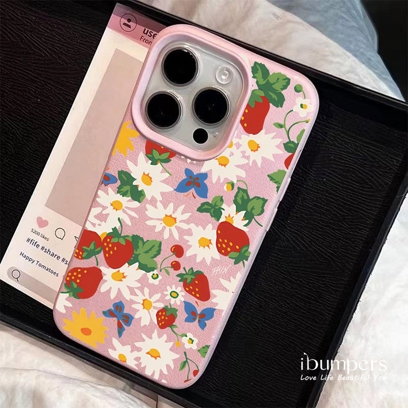 ibumpers Ốp Điện Thoại iPhone Họa Tiết Hoa Ngọt Ngào Thanh Lịch Cho IPhone 16 15 14 12 13 11 Pro Max IP 7 8 Plus X XS XR Ốp Lưng Mỏng Silicon Mềm Da Họa Tiết