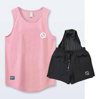 Qinkung Light Sports Running Vest Men's and Women's Competition Competition Track and Field Marathon Quick-Drying Two-Piece Suit kIQ2