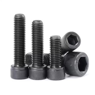 ((LXY) ốc lục giác/ốc lục giác chìm/12.9 Ốc Vít Lục Giác Thép carbon Răng nhỏ/Ốc Vít  Lục Giác  loa/bulong Lục Giác chìm đầu trụ trơn/Chủ đề ngược M4 / M5 / M6 / M8 / M10 / M12 / M16 * L: 10-80mm (RM-VN-1)