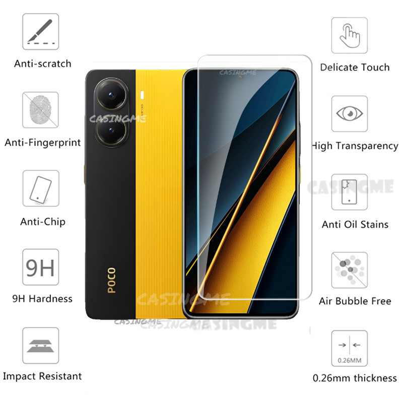POCO X8 Pro 20256 kính cường lực full cover cho POCO X8 Pro 5G X7 Pro Poco X7 Pro 7X Pro X 7 Pro 4G 5G 2025 - bảo vệ màn hình trước/sau và camera