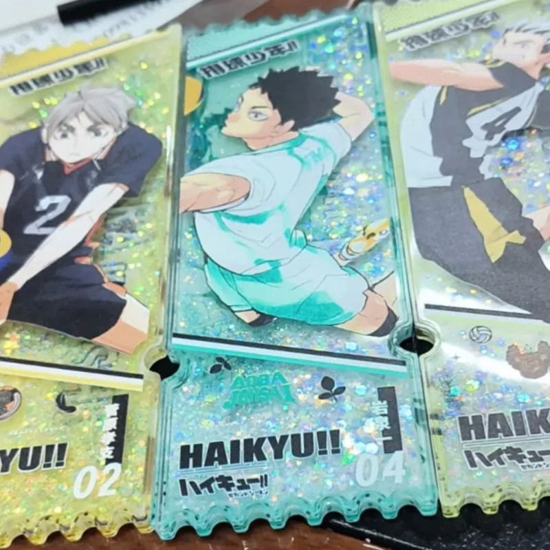 Haikyuu!! Hộp mù – Hinata Shoyo & Kageyama Tobio Acrylic Sand Flow Ticket Stub Collectible – Hàng hóa Anime – Quà tặng & Trang trí sinh nhật hoàn hảo