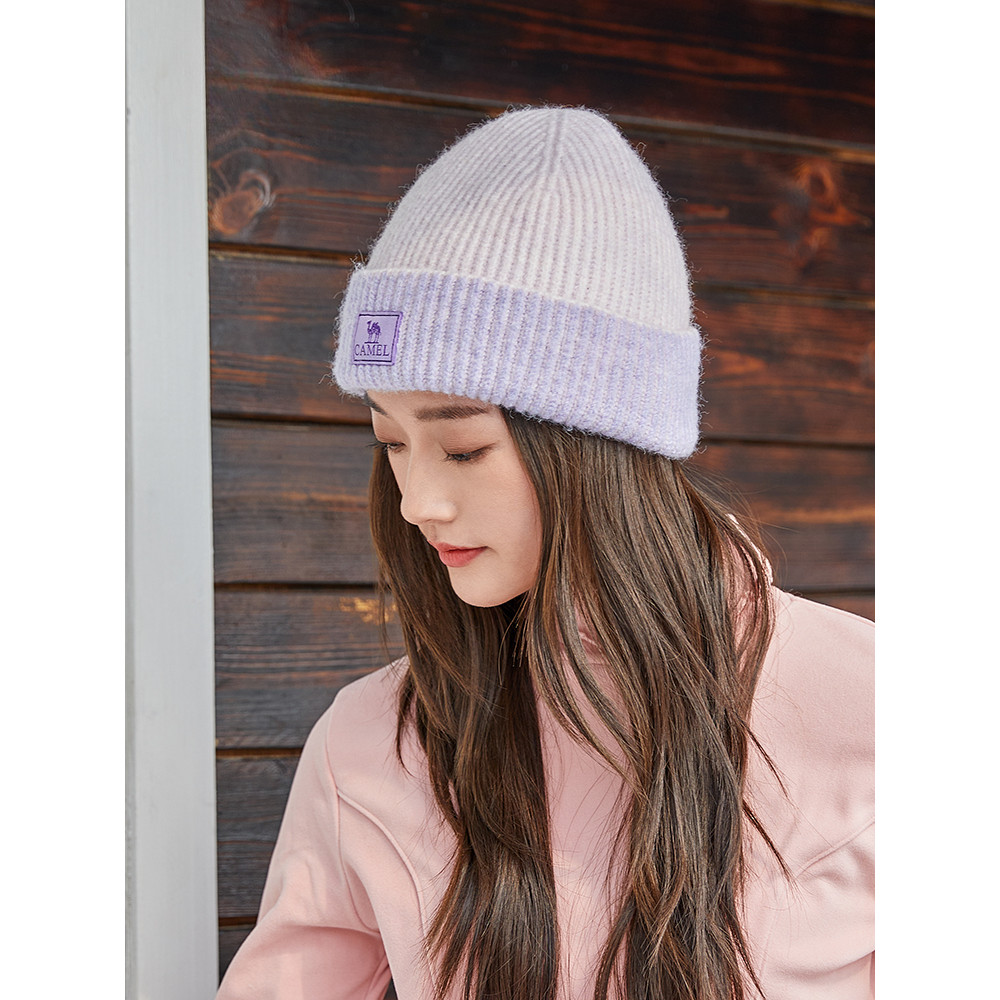 Ảnh Camel CROWN Màu Sắc Phù Hợp Với Mũ Dệt Kim Trượt Tuyết Ấm Áp Mũ Len Chống Gió 2