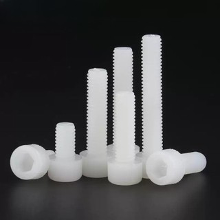 ((LXY) ốc lục giác/ốc lục giác chìm/Ốc Vít Lục Giác /Ốc Vít  Lục Giác  loa/bulong Lục Giác chìm đầu trụ trơn Nhựa M3 / M4 / M5 / M6 / M8 / M10 / M12 * L: 4-100mm (RM-VN-1)