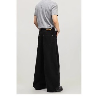 Quần jean nam Gksss Mỹ retro dáng rộng giản dị chất lượng cao phong cách trung tính thiết kế giải cấu trúc quần jean scimitar