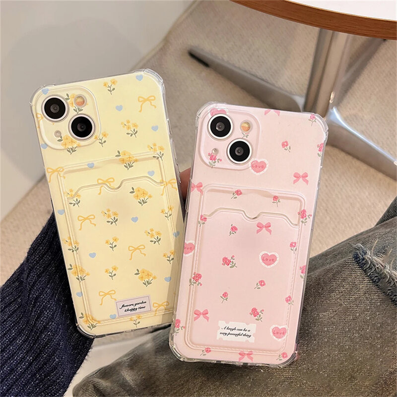 Mảnh Tím Dễ Thương Nơ Hoa Ví Túi Đựng Thẻ Vỏ Cho Xiaomi 12T 13 Pro 13T 13 12 11 Lite 5G NE POCO X6 X5 X4 X3 Pro Vỏ Silicon Mềm Bảo Vệ Toàn Diện TPU Chống Sốc