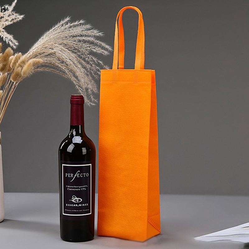 B&N 1PC Không Dệt Bia Champagne Túi Quà Tặng Chống Thấm Nước Màu Chai Rượu Vang Đỏ Tay Cầm Túi Đóng Gói.