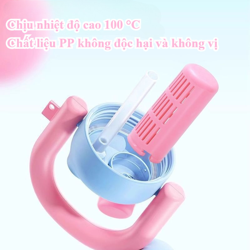 Bình nước dung tích lớn 800ml, Chai nước di động, chai nước nhựa, Thiết kế dễ thương