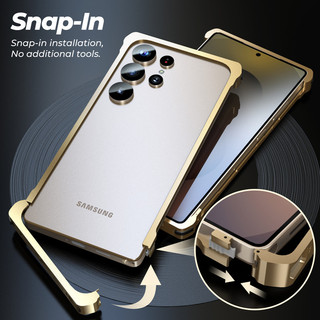 [JLK] Ốp Lưng Nhôm Cho Samsung S26 Ultra S25 Edge S24 S23 S22 Khung Kim Loại Siêu Chống Sốc Vỏ Điện Thoại