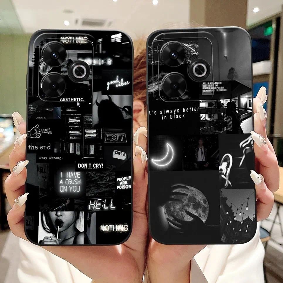 Thời Trang Nữ Dễ Thương In Hình Thỏ Cho Xiaomi Redmi 13x 4G Ốp Lưng Redmi13x 13 x Vỏ Điện Thoại Hoa Silicon Mềm Capa