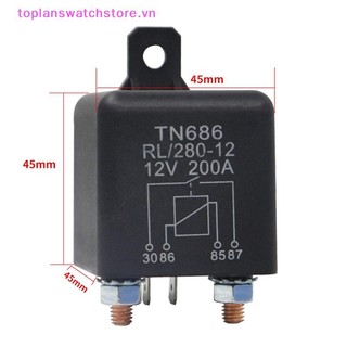 Toplanswatchstore Rơle dòng điện cao Khởi động 200A 100A 12V / 24V Điện ô tô Rơle khởi động dòng điện nặng Rơle xe VN